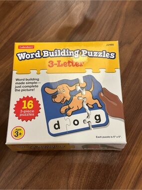 Lakeshore Word Building Puzzles - 3-Letter - Yellow